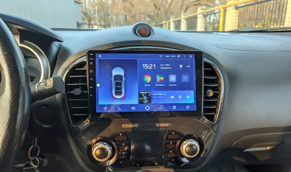 Магнитола для Nissan Juke 2011-2019 - FarCar 749M монитор 9.5" QLED на Android 14, TS18, CarPlay, 4G SIM-слот