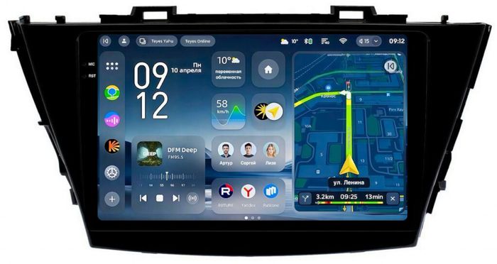 Магнитола для Toyota Prius Alpha 40 2014-2021 (правый руль) - Teyes CC4-PRO монитор 9.5" 2K QLED на Android 13, Snapdragon 778G, ИИ, CarPlay, DSP, 4G SIM-слот