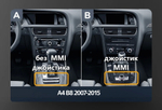 Магнитола для Audi A4 B8 2007-2015 без джойстика MMI (рамка 10) - Teyes CC4-PRO монитор 13" 2K QLED на Android 13, Snapdragon 778G, ИИ, CarPlay, DSP, 4G SIM-слот