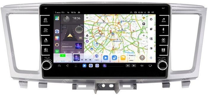 Магнитола для Infiniti QX60 2016-2021 (кожаный верх) - Kuberg EW-9201-2 (кнопки и крутилки) Android 13, Быстрая, CarPlay, 4G SIM-слот