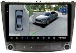 Магнитола для Lexus IS250 XE20 2005-2013 (ШГУ монохром) - Teyes CC3-2K-360 монитор 10.36" 2K QLED на Android 10, Быстрая, CarPlay, 4G SIM-слот, 4 камеры в комплекте