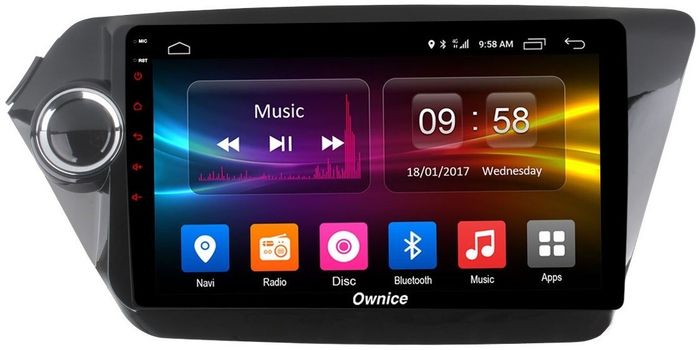 Магнитола для KIA Rio 3 2011-2017 (QB) - Kuberg OL-9731 QLed, Android 12, TS10, CarPlay, 4G SIM-слот