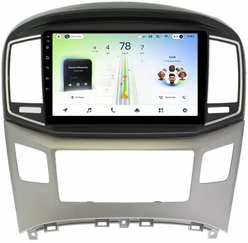 Магнитола для Hyundai H1, Grand Starex 2015-2022 (ШГУ монохром) - Teyes CC4L монитор 9" IPS на Android 14, Snapdragon 662, CarPlay, 4G SIM-слот