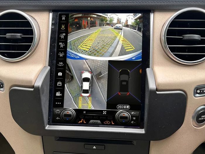 Магнитола для Land Rover Discovery 4 2011-2014 (поддержка меню Bosch резистив) - Kuberg NH-R1005-3R вертикальный экран в стиле "Тесла" на Android 11, 8Гб+128Гб, CarPlay, 4G SIM-слот