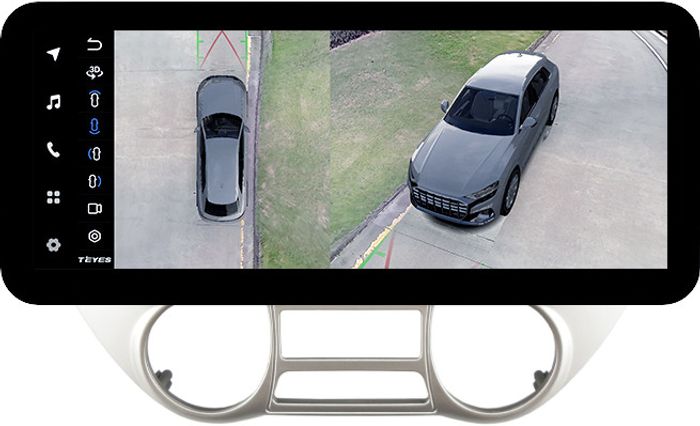 Магнитола для Hyundai i20 2009-2012 (климат) - Teyes LUX ONE 360 монитор 12.3" 2K QLED на Android 10, 6+128Гб, CarPlay, 4G SIM-слот, 4 камеры в комплекте
