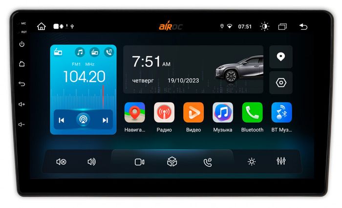 Магнитола для Hyundai H1 / Grand Starex 2007-2015 - Airok RX-2007 Android 13, ТОП процессор, 8/128, SIM-слот