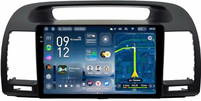 Магнитола для Toyota Camry 30 2001-2006 (рамка черная) - Teyes CC4-PRO монитор 9.5" 2K QLED на Android 13, Snapdragon 778G, ИИ, CarPlay, DSP, 4G SIM-слот