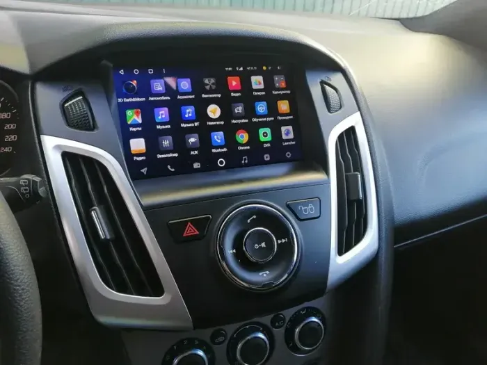 Магнитола для Ford Focus 3 2011-2019 (поддержка автопарковки) - Kuberg SF-9202A-FW QLed+2K, Android 12, Быстрая, CarPlay, 4G SIM-слот