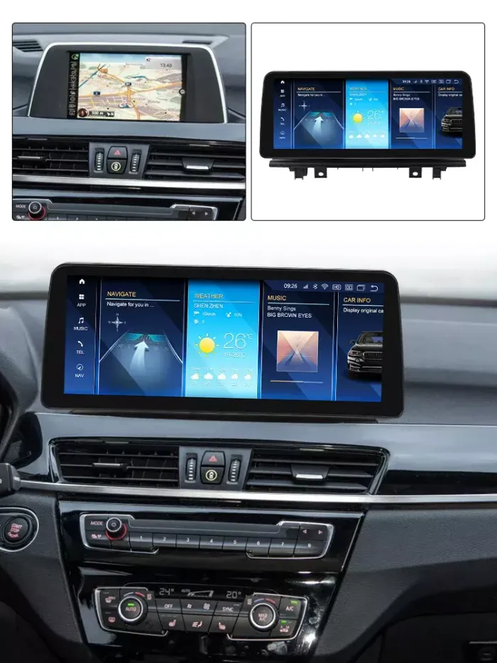 Магнитола для BMW X1 (F48) 2015-2017 NBT - Kuberg MKD монитор 12.3" в стиле BMW на Android 11, CarPlay, 4G SIM-слот