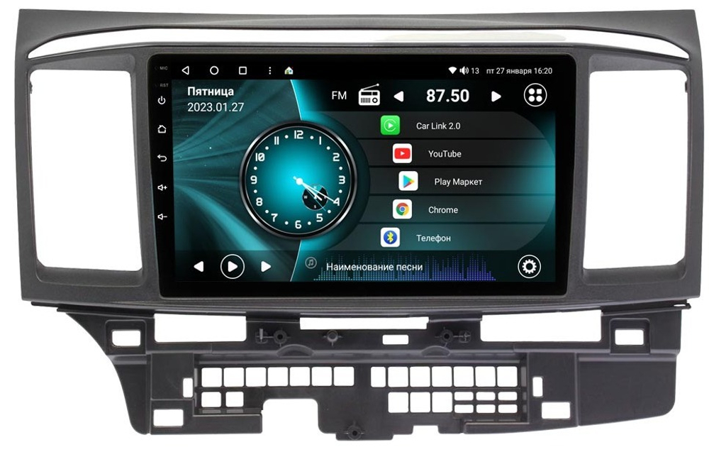 Магнитола для Mitsubishi Lancer X 2007-2016 - Vaycar VA47-0037 с экраном 9" на Android 13, 8-ядер, 2Гб-32Гб, 4G SIM-слот