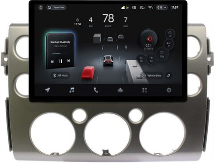 Магнитола для Toyota FJ Cruiser 2005-2022 (рамка серая) - Teyes CC4-PRO монитор 13" 2K QLED на Android 13, Snapdragon 778G, ИИ, CarPlay, DSP, 4G SIM-слот