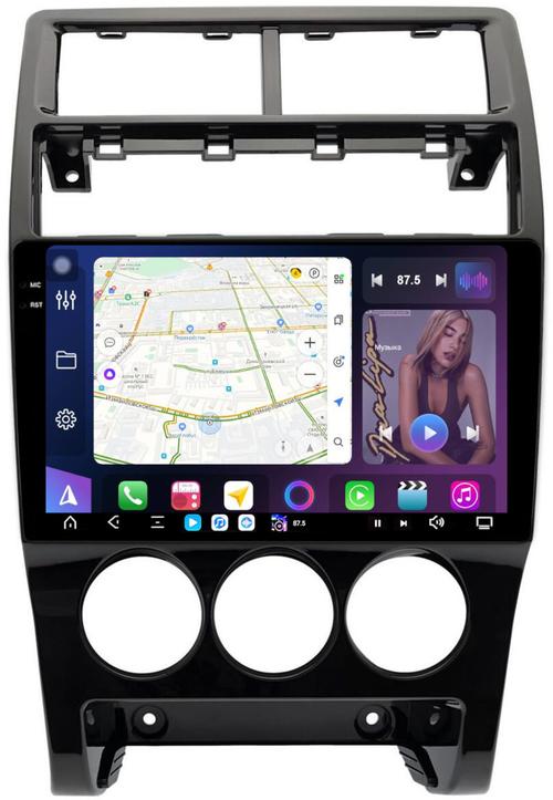 Магнитола для Lada Priora 2013-2018 - FarCar S500-TS20 монитор 9.5" 2K QLED на Android 14, Быстрейшая, CarPlay, 4G SIM-слот