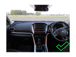 Комплект рамки с разъёмами 9" Mitsubishi Eclipse Cross 2017-2024 (206х105мм ШГУ под козырьком)