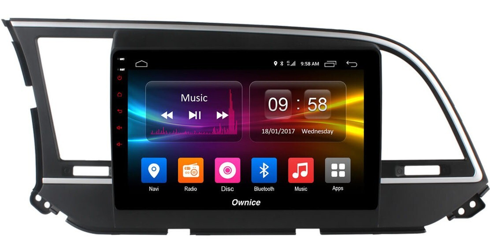 Магнитола для Hyundai Elantra 2016-2018 - Kuberg OL-9708 IPS, Android 10, 8 ядер (TS18), 4G SIM-слот