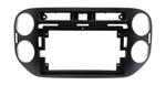 Комплект рамки с разъёмами 9"+can VW Tiguan 2011-2016 (квадратная аварийка) черный глянец