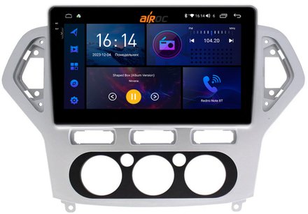 Магнитола для Ford Mondeo 4 2007-2010 - AIROC 2K RI-1708 Android 12, QLed+2K, ТОП процессор, 8/128Гб, CarPlay, SIM-слот