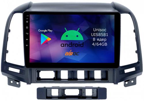Магнитола для Hyundai Santa Fe 2006-2012 - Airok RM-2008 Android 12, 8-ядер, 4/64Гб, SIM-слот
