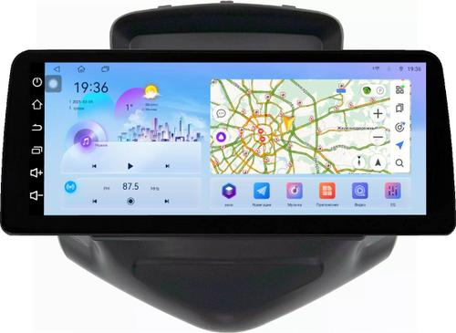 Магнитола для Chevrolet Cruze 1 2009-2012 (рамка черная) - FarCar монитор 12.3" 2K QLED на Android 14, TS10, CarPlay, 4G SIM-слот