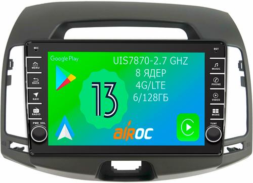 Магнитола для Hyundai Elantra 4 2006-2010 (HD) - Airoc AB-2018 (кнопки и крутилки), Android 13, TS20, 6/128Гб, SIM-слот, CarPlay
