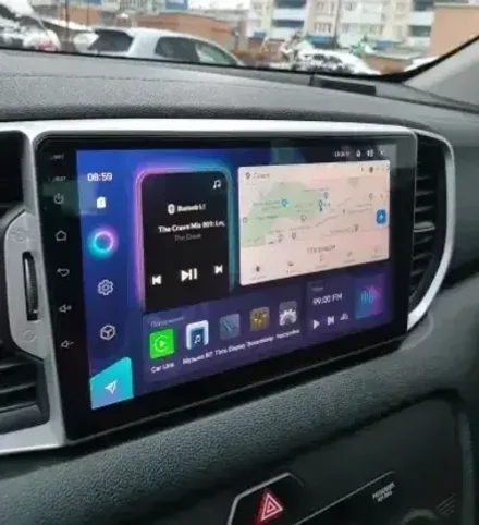 Магнитола для KIA Sportage 4 2016-2018 - FarCar DX576M монитор 9.5" IPS на Android 13, 4+64Гб, CarPlay