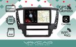 Магнитола для Mitsubishi Pajero Sport 3 2020-2024, Montero Sport (прямоугольный климат, рамка 10) - Vaycar VA47-3181 на Android 13, Быстрая, 4G SIM-слот