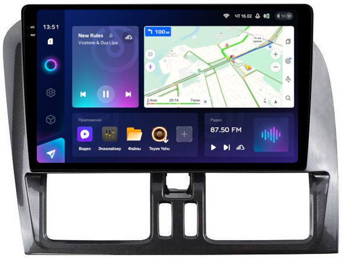 Магнитола для Volvo XC60 2014-2017 - Teyes CC3-2K QLed Android 10, Быстрая, SIM-слот, CarPlay
