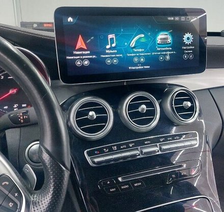 Магнитола для Mercedes-Benz GLC X253, GLC Coupe C253, 2014-2018 NTG 5.0/5.1 - RDL-7715 монитор 12.3" на Android 13, 8+128Гб, CarPlay, 4G SIM-слот