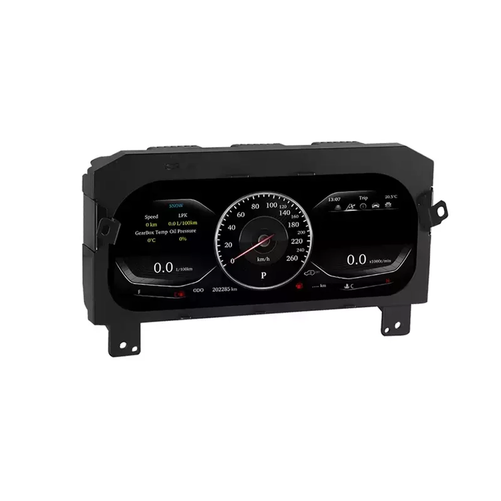 Электронная панель приборов Toyoya Land Cruiser Prado 150 2017-2022 - Kuberg NH-LCD-T04 с сенсорным LCD / ЖК 12.3" экраном QLED
