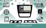 Магнитола для Skoda Yeti 2009-2018 (кондиционер) - Vaycar VA65-1225-2K на Android 13, Быстрая, 2K QLED, CarPlay, 4G SIM-слот