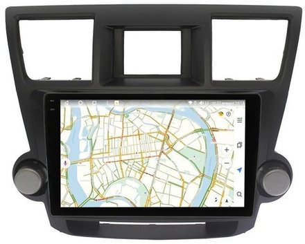 Магнитола для Toyota Highlander 2007-2013 (крутилки декоративные)- Vaycar VA77-0035-2K на Android 13, 8-ядер, 2K QLED, ТОП процессор, CarPlay,4G SIM-слот