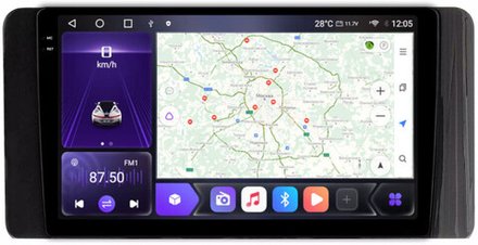 Магнитола для Volkswagen Polo, Skoda Rapid 2020+ - Kuberg SF-1020 QLed+2K, Android 12, TS10,  CarPlay, 4G SIM-слот