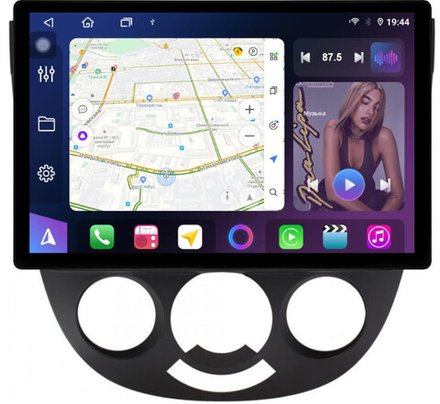 Магнитола для Chevrolet Lacetti хэтчбек (кондиционер) - FarCar BX877 монитор 13" 2K QLED на Android 13, TS10, 6+128, CarPlay, 4G SIM-слот