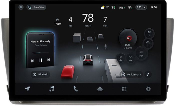 Магнитола для Toyota Avensis T270 2008-2015 (рамка серая) - Teyes CC4-PRO монитор 13" 2K QLED на Android 13, Snapdragon 778G, ИИ, CarPlay, DSP, 4G SIM-слот