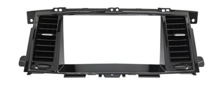 Комплект рамки с разъёмами 9" Nissan Patrol Y62, Infiniti QX56/QX80 2010-2019 глубокая с воздуховодами(поддержка Bose, 360 и мониторов)