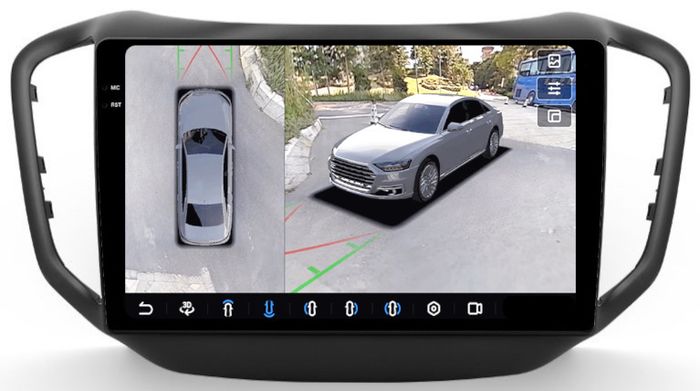 Магнитола для Chery Tiggo 5 2014-2020 - FarCar BX1036M-360 монитор 10.36" 2K QLED на Android 13, Быстрая, CarPlay, 4G SIM-слот, 4 камеры в комплекте
