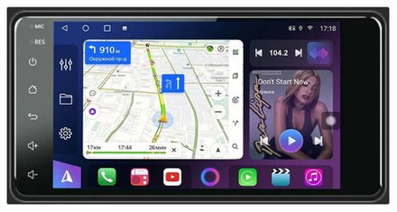 Магнитола для Toyota 200х100мм (7" экран) - FarCar BM071, Android 13, 8 ядер (TS10), CarPlay, 4G SIM-слот