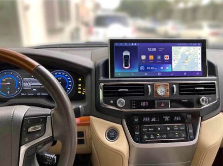 Магнитола для Toyota Land Cruiser 200 2015-2021 (без JBL) - Kuberg KP-T1202 монитор 12.3" на Android 10, 6ГБ+128ГБ, 4G SIM-слот