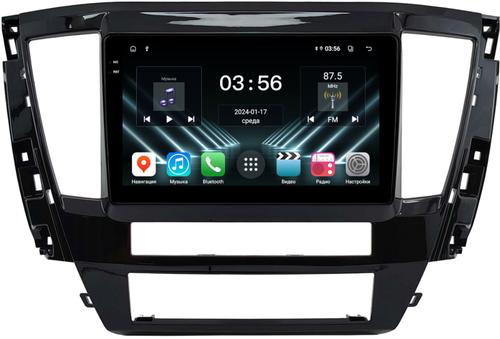 Магнитола для Mitsubishi Pajero Sport 3 2020-2024, Montero Sport (прямоугольный климат) - FarCar DX3118M монитор 9.5" IPS на Android 13, 4+64Гб, CarPlay