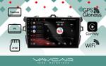 Магнитола для Toyota Corolla E150 2007-2013 (маленькая рамка) - Vaycar VA77-0063 на Android 13, 4G SIM-слот