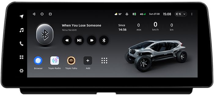 Магнитола для Toyota Camry 70 (75) 2021-2023 (РФ, Евро, Китай) - Teyes LUX ONE монитор 12.3" 2K QLED на Android 10, Быстрая, CarPlay, 4G SIM-слот