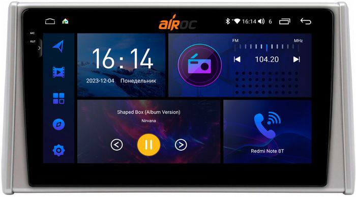 Магнитола для Toyota RAV4 5 2019-2022 (Китай) - AIROC 2K RI-1130CH Android 12, Быстрая, QLed+2K, CarPlay, SIM-слот