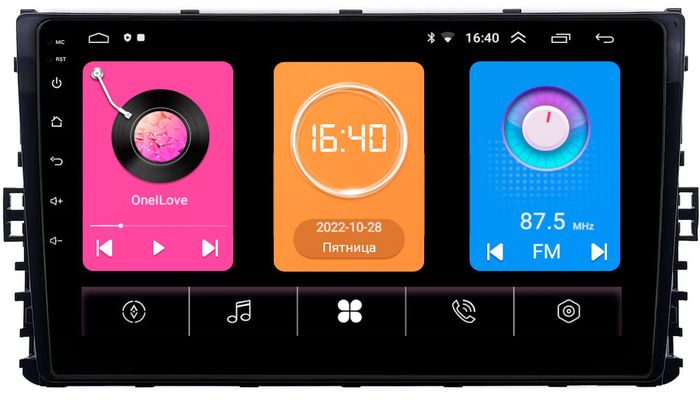 Магнитола для VW Jetta 7, Teramont, Taos, Multivan/Caravelle 2020+, Tiguan 2, Passat B8 - GT9-9299 на Android 10