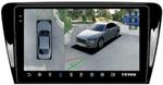 Магнитола для Skoda Octavia A7 2013-2020 (блок в бардачке) - Teyes CC3-2K-360 монитор 10.36" 2K QLED на Android 10, Быстрая, CarPlay, 4G SIM-слот, 4 камеры в комплекте