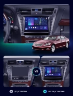 Магнитола для Lexus LS460 2009-2012 (рестайлинг, рамка 10) - Kuberg SF-1303-2-B IPS, Android 10, 8 ядер (TS18), 4G SIM-слот