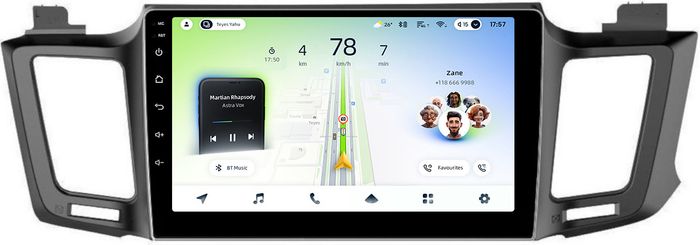 Магнитола для Toyota RAV4 4 2012-2019 - Teyes CC4L монитор 10" IPS на Android 14, Snapdragon 662, CarPlay, 4G SIM-слот