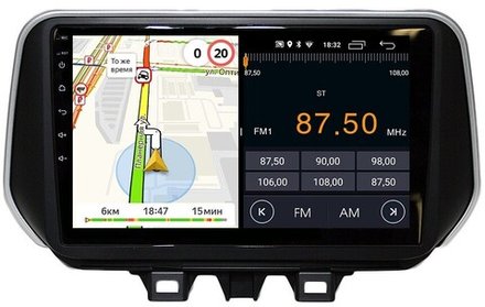 Магнитола для Hyundai Tucson 2018-2021 - Parafar PF547FHD на Android 13, 8-ядер, 2Гб+32Гб, CarPlay, 4G SIM-слот