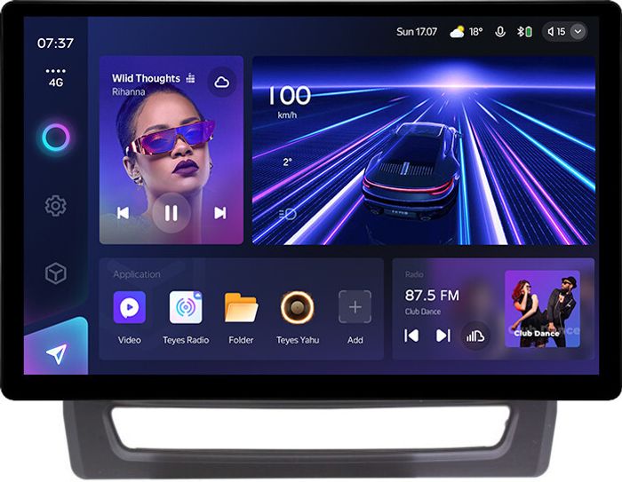 Магнитола для Mitsubishi ASX 2020+ (ШГУ 8", рамка тип 1) - Teyes CC3-2K монитор 13", QLED+2K, Android 10, ТОП процессор, 4G SIM-слот, CarPlay