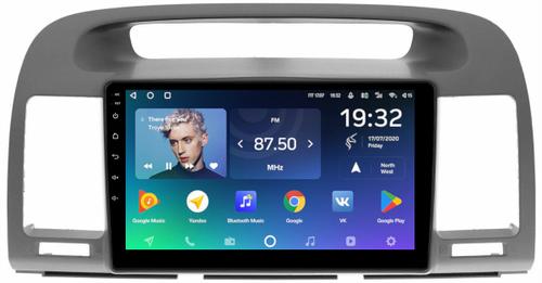 Магнитола для Toyota Camry 30 2001-2006 (рамка графитовая) - Teyes CC2 PLUS монитор 9" QLED на Android 10, ТОП процессор, 4Гб+64Гб, 4G SIM-слот