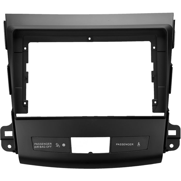 Комплект рамки с разъёмами 9"+can Mitsubishi Outlander XL, Peugeot 4007, Citroen C-crosser под рокфорд (гладкая)