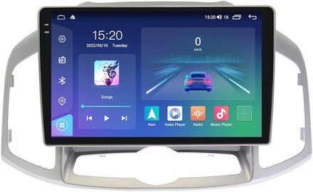 Магнитола для Chevrolet Captiva 2011-2015 - Parafar PF046T1LUX1RN2K на Android 13, QLED+2K, ТОП процессор, 4Гб+32Гб, CarPlay, 4G SIM-слот
